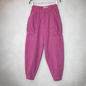 Christian Dior Actifs Women's Jeans Corduroy Trousers Barbie Pink Knickerbockers